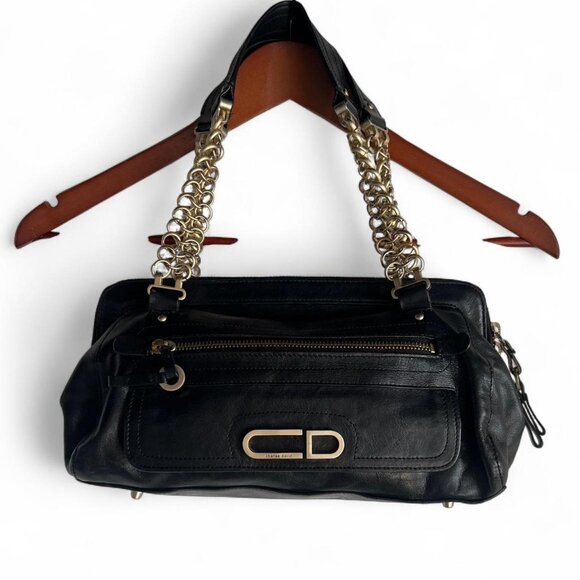 Black and Gold Shoulder Bag - Picture 1 of 4